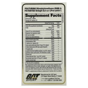GAT Testrol Gold ES Testosterone Booster 60 Tablets 816170021390