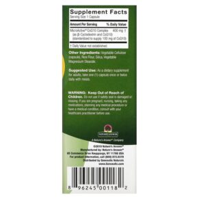 Genceutic Naturals 24hr CoQ10 100 mg 60 Vegetarian Capsules 896245001182