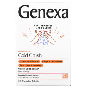 Genexa LLC Cold Crush Cold & Cough Organic Acai Berry 60 viên 857630006069