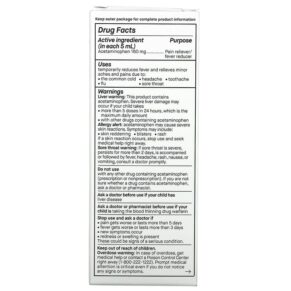 Genexa LLC Kid's Pain & Fever Ages 2+ Organic Blueberries 4 fl oz (118 ml) 857630006878