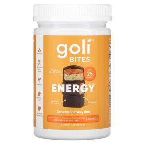 Goli Nutrition Energy Bites Salted Caramel Chocolate 30 Pieces 055840400534