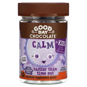 Good Day Chocolate Calm For Kids 50 Chocolate Supplement Pieces 858982004321