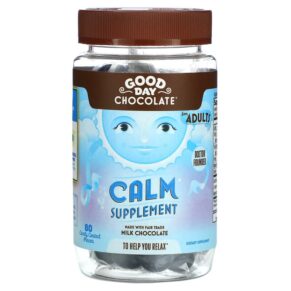 Good Day Chocolate Calm Supplement cho người lớn 80 Candy Coated Pieces 858982004116