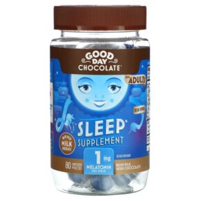 Good Day Chocolate Sleep Supplement cho người lớn 80 Candy Coated Pieces 858982004437