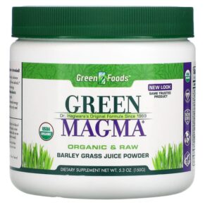 Green Foods Corporation Green Magma Barley Grass Juice Powder 5.3 oz (150 g) 083851204315
