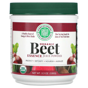 Green Foods Corporation Organic Beet Essence Juice Powder 5.3 oz (150 g) 083851208139