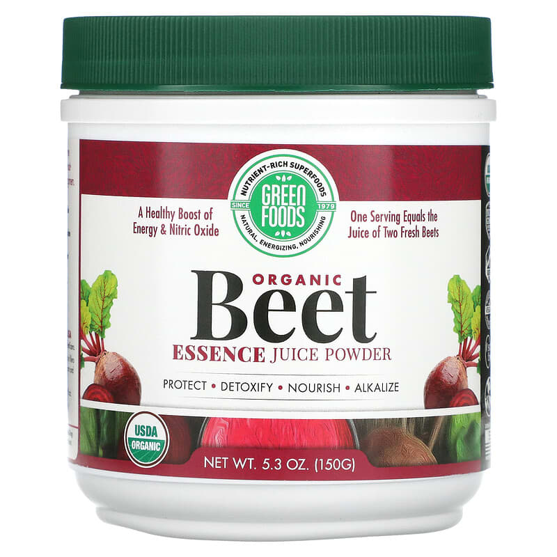 Green Foods Corporation Organic Beet Essence Juice Powder 5.3 oz (150 g) 1 Green Foods Corporation Organic Beet Essence Juice Powder 5.3 oz (150 g) 083851208139