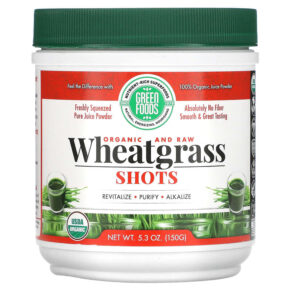Green Foods Corporation Organic & Raw Wheatgrass Shots 5.3 oz (150 g) 083851203332