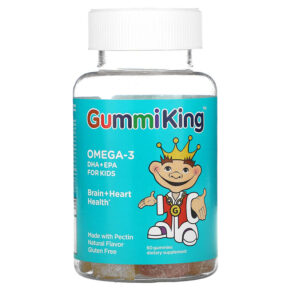 GummiKing Omega-3 DHA + EPA for Kids Strawberry Orange & Lemon 60 viên 835776000837