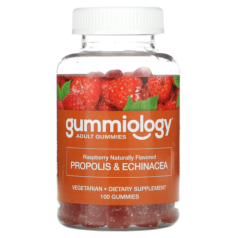 Gummiology Adult Propolis & Echinacea Gummies No Gelatin Natural Raspberry 100 Vegetarian Gummies 1 Gummiology Adult Propolis & Echinacea No Gelatin Natural Raspberry 100 viên 898220014781