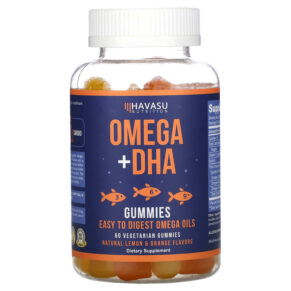 Havasu Nutrition Omega + DHA Natural Lemon & Orange 60 viên 850008464225
