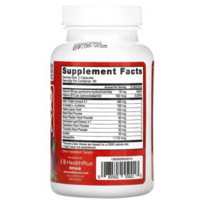 Health Plus Inc. Liver Detox 60 Capsules 083502550013