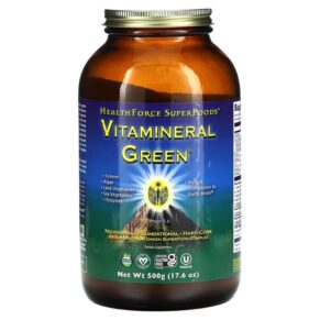 HealthForce Superfoods Vitamineral Green Version 5.6 17.6 oz (500 g) 650786000215