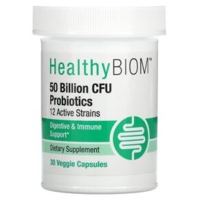 HealthyBiom 50 Billion CFU Probiotics 12 Active Strains 30 viên 898220015771