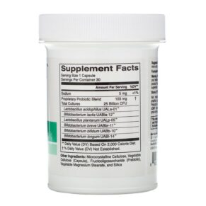 HealthyBiom Adult 50+ Probiotics 25 Billion CFU 30 Veggie Capsules 898220015757