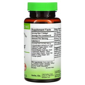 Herbs Etc. Deep Sleep 60 Fast-Acting Softgels 765704503065