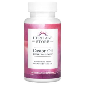 Heritage Store Castor Oil 60 viên 076970301508