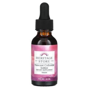 Heritage Store Nascent Colloidal Iodine 1 fl oz (30 ml) 076970842322