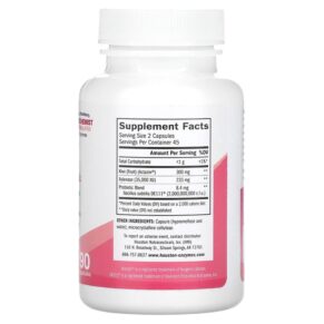 Houston Enzymes Biomuve Enzyme + Probiotic 90 Capsules 3 Houston Enzymes Biomuve Enzyme + Probiotic 90 Capsules 898631000441