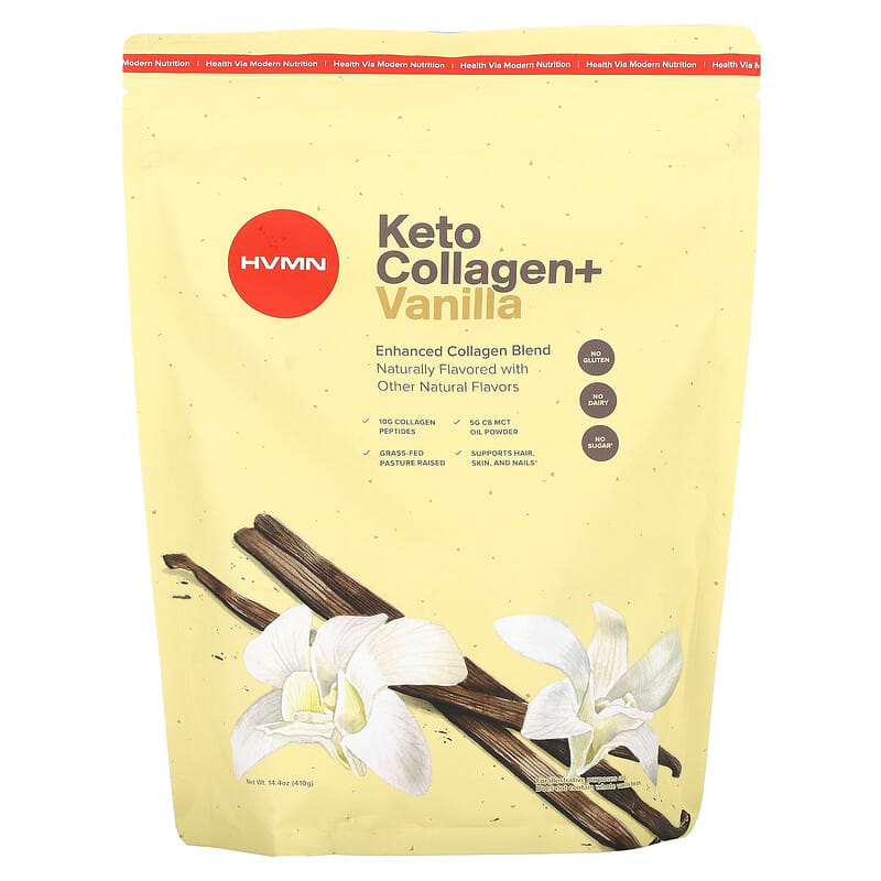HVMN Keto Collagen+ Vanilla 14.4 oz (410 g) 1 HVMN Keto Collagen+ Vanilla 14.4 oz (410 g) 850632006358