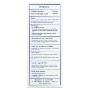 Hyalogic LLC HylaTears Lubricant Eye Drops for Dry Eyes 0.67 fl oz (20 ml) 858259000704
