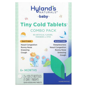 Hyland's Baby Tiny Cold Combo Pack Daytime/Nighttime 6+ Months 2 Bottles 125 viên 354973330726