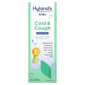 Hyland's Kids Cold & Cough Nighttime Ages 2-12 Unflavored 4 fl oz (118 ml) 354973337510