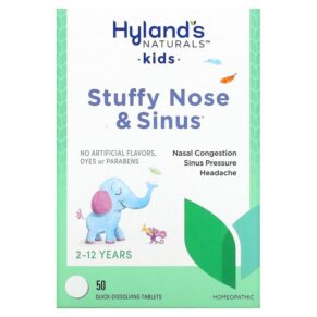 Hyland's Kids Stuffy Nose & Sinus 2-12 Years 50 viên 354973340619