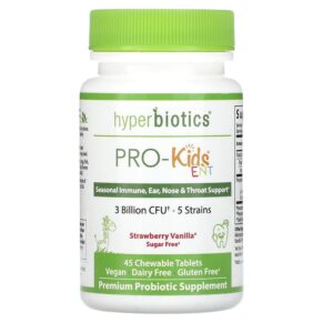 Hyperbiotics PRO-Kids ENT Sugar Free Strawberry Vanilla 45 Patented LiveBac viên 9506000113715