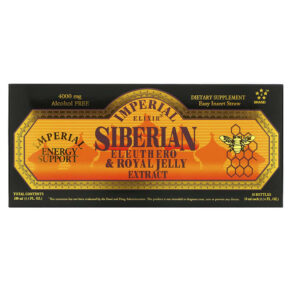 Imperial Elixir Siberian Eleuthero & Royal Jelly Extract Alcohol Free 4.000 mg 10 Bottles 0.34 fl oz (10 ml) 715783393545