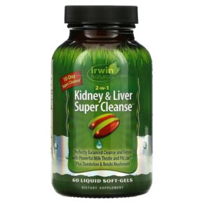 Irwin Naturals 2 in 1 Kidney & Liver Super Cleanse 60 viên 710363594572