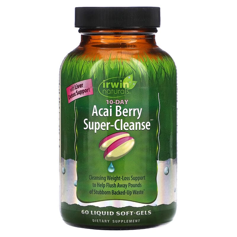 Irwin Naturals Acai Berry Super-Cleanse 60 viên 840081405475