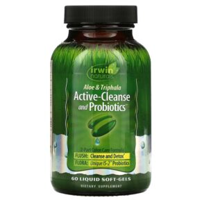 Irwin Naturals Aloe & Triphala Active-Cleanse & Probiotics 60 viên 710363583071