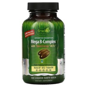Irwin Naturals Mega B-Complex + Quick Energy MCT's 60 viên 710363579791