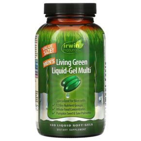 Irwin Naturals Men's Living Green Liquid-Gel Multi 120 viên 710363575472