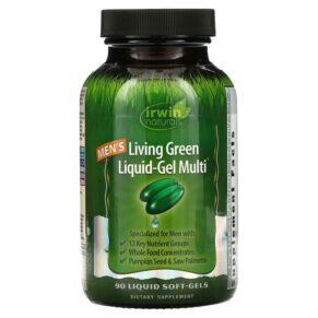 Irwin Naturals Men's Living Green Liquid-Gel Multi 90 viên 710363566890