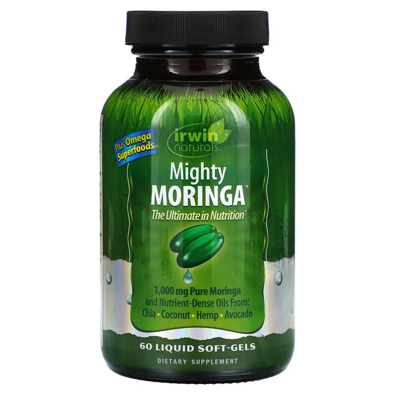 Irwin Naturals Mighty Moringa 60 Liquid Soft-Gels 1 Irwin Naturals Mighty Moringa 60 viên 710363583156