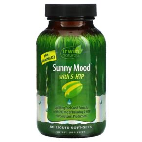 Irwin Naturals Sunny Mood + 5-HTP Plus Vitamin D3 80 viên 710363591403