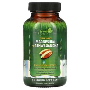 Irwin Naturals Triple Source Magnesium + Ashwagandha 60 viên 840081404324