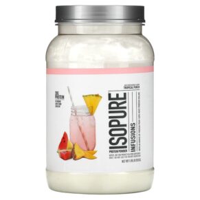 Isopure Infusions Protein Powder Tropical Punch 1.98 lb (900 g) 089094025663