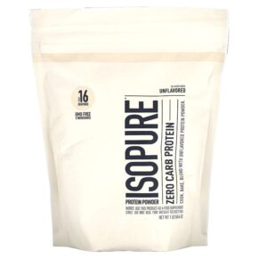 Isopure Isopure Protein Powder Zero Carb Protein Unflavored 1 lb (454 g) 089094022990