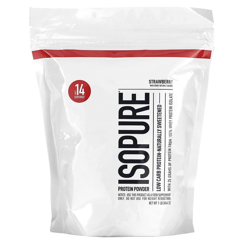 Isopure Low Carb Protein Powder Strawberry 1 lb (454 g) 1 Isopure Low Carb Protein Powder Strawberry 1 lb (454 g) 089094025274