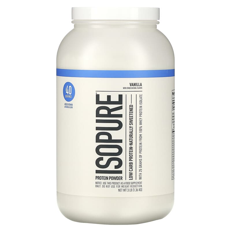 Isopure Low Carb Protein Powder Vanilla 3 lb (1.36 kg) 1 Isopure Low Carb Protein Powder Vanilla 3 lb (1.36 kg) 089094022372