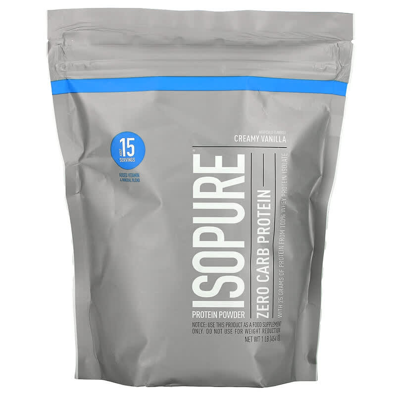 Isopure Zero Carb Protein Powder Creamy Vanilla 1 lb (454 g) 1 Isopure Zero Carb Protein Powder Creamy Vanilla 1 lb (454 g) 089094022532