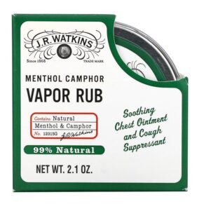 J R Watkins Menthol Camphor Vapor Rub 2.1 oz 818570008919