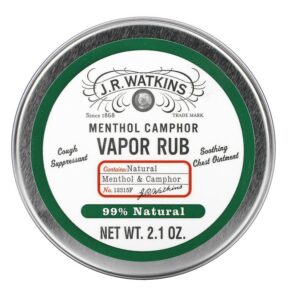 J R Watkins Menthol Camphor Vapor Rub 2.1 oz 818570008919