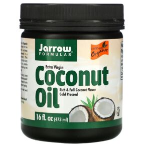 Jarrow Formulas Extra Virgin Coconut Oil 16 fl oz (473 g) 790011160335