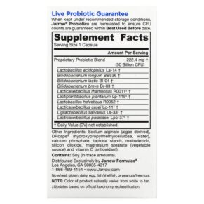 Jarrow Formulas Jarro-Dophilus Ultra 50 Billion 60 Delayed Release Veggie Caps 790011030263