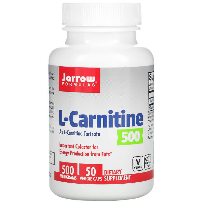 Jarrow Formulas L-Carnitine 500 500 mg 50 Veggie Caps 1 Jarrow Formulas L-Carnitine 500 500 mg 50 viên 790011020011