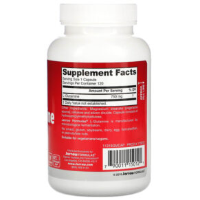 Jarrow Formulas L-Glutamine 750 mg 120 Veggie Caps 790011150121
